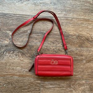 Adjustable 2 in 1 Red Cross Body Clutch